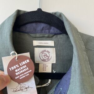 100% Linen button down Panama Jack Shirt, Size M brand new